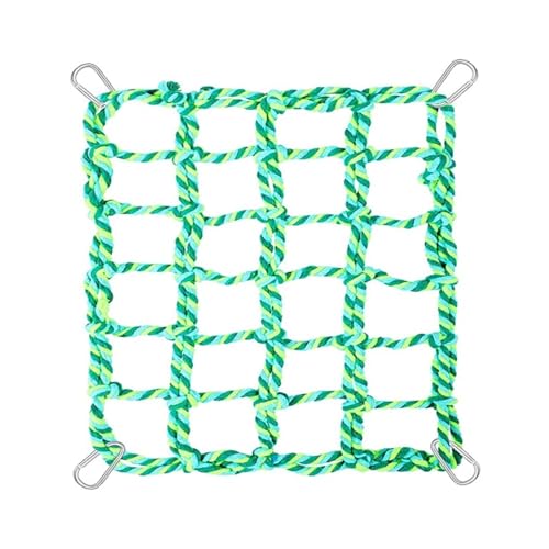 DONGKER Vogel Kletternetz, Buntes Seil Hängematte, Hängende Ratten-Kletterseilnetz, Kleintier-Seilnetzspielzeug für Ratte Hamster Vogel Frettchen, 28x20 cm DONGKER Vogel Kletternetz, Buntes Seil Hängematte, Hängende Ratten-Kletterseilnetz, Kleintier-Seilnetzspielzeug für Ratte Hamster Vogel Frettchen, 28x20 cm von DONGKER