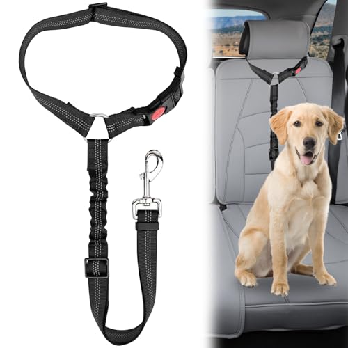 Autogurt Hunde,Sicherheitsgurt Hunde für Auto,Premium Verstellbarer Anschnallgurt Hund Auto mit Universelle Schnalle, Hunde Sicherheitsgurt für Alle Hunderassen Und Katzen, Schwarz Autogurt Hunde,Sicherheitsgurt Hunde für Auto,Premium Verstellbarer Anschnallgurt Hund Auto mit Universelle Schnalle, Hunde Sicherheitsgurt für Alle Hunderassen Und Katzen, Schwarz von DONOONIS
