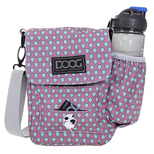 DOOG Schultertasche in diversen Farben, Motiv:rosa mit Wassertropfen von DOOG