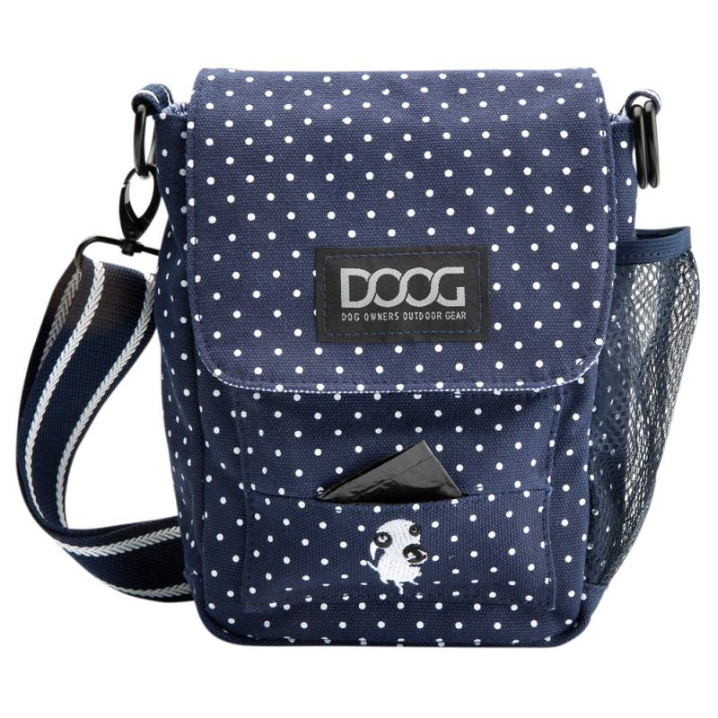 DOOG Umhängetasche Polka Dot blau-weiß, Maße: ca. 24 x 22 cm von DOOG