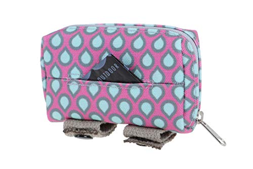DOOG - Walkie-Tasche – Luna – Pink mit grauen Tröpfchen (WPD06) von DOOG