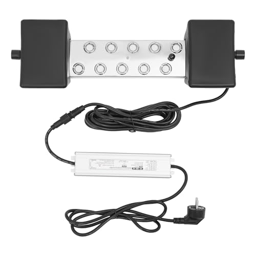 DOPBENT 10-Kopf Ultraschall Nebelgerät, 7L/ H-Nebelbefeuchter mit 350 W IP67 wasserdichtem Netzteil, Boje, für Teich, Garten, Gewächshaus DOPBENT 10-Kopf Ultraschall Nebelgerät, 7L/ H-Nebelbefeuchter mit 350 W IP67 wasserdichtem Netzteil, Boje, für Teich, Garten, Gewächshaus von DOPBENT