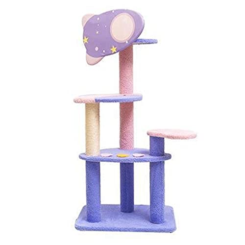 56-Zoll-Kratzbaumturm Für Hauskatzen, Mehrstufiger Lila Niedlicher Lila Rosa Kratzbaum, Einzigartiges Katzenhaus Mit Kratzbaum, Hängematte, Eigentumswohnung,M 56-Zoll-Kratzbaumturm Für Hauskatzen, Mehrstufiger Lila Niedlicher Lila Rosa Kratzbaum, Einzigartiges Katzenhaus Mit Kratzbaum, Hängematte, Eigentumswohnung,M von DOPORA