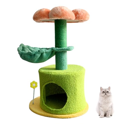 Aktivitätsbaum Für Katzen Mit Kratzbaum, Kleine Katzenwohnung, Beste Kratzbäume Für Kätzchen, Kratzbaumturm, Kleine Süße Katzenwohnung von DOPORA