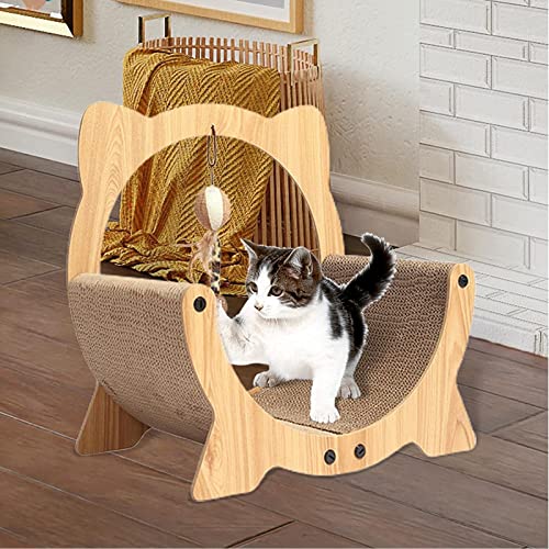 Cat Scratcher Sofa Pad Kratzbrett Interaktives Spielspielzeug Schleifkrallen Wellpappenkissen Kratzbett Haustierzubehör,D von DOPORA