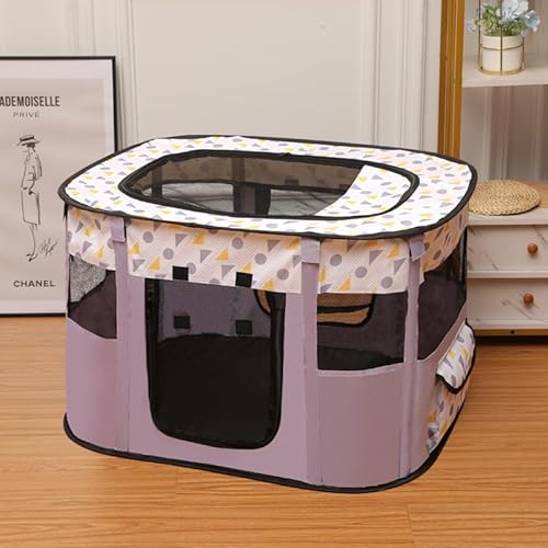 Faltbarer Hund Katze Laufgitter Welpe Kätzchen Laufgitter Tragbarer Hund Übung Zwinger Indoor Haustier Tier Laufgitter Hund Katze Kiste Für Outdoor Travel Camping, Mit Aufbewahrungstasche,Lila,L Faltbarer Hund Katze Laufgitter Welpe Kätzchen Laufgitter Tragbarer Hund Übung Zwinger Indoor Haustier Tier Laufgitter Hund Katze Kiste Für Outdoor Travel Camping, Mit Aufbewahrungstasche,Lila,L von DOPORA