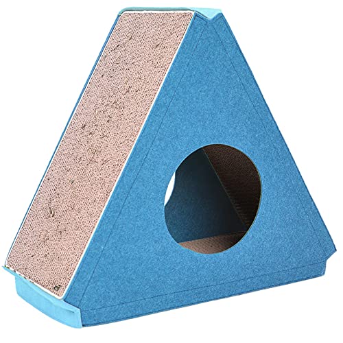 Griffoir Triangle Pour Chat, Lit En Carton Ondulé Avec Cataire, Maison À Gratter Pour Chats Et Chatons, Tapis À Gratter Pour Chat Lounge 6 Côtés Utilisables Recyclable,Bleu Griffoir Triangle Pour Chat, Lit En Carton Ondulé Avec Cataire, Maison À Gratter Pour Chats Et Chatons, Tapis À Gratter Pour Chat Lounge 6 Côtés Utilisables Recyclable,Bleu von DOPORA