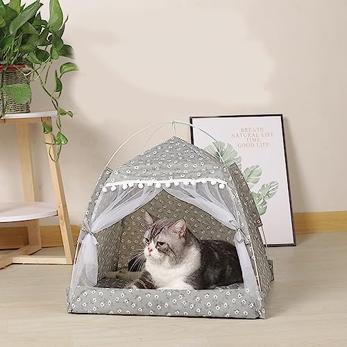 Katzen- Und Hundebett Für Den Innenbereich, Katzen- Und Hundebett, Höhlenbett Für Katzen Und Hunde, Warmes, Geschlossenes, Überdachtes Katzenzelt, Höhlenbetthaus Für Den Außenbereich,Grün,S Katzen- Und Hundebett Für Den Innenbereich, Katzen- Und Hundebett, Höhlenbett Für Katzen Und Hunde, Warmes, Geschlossenes, Überdachtes Katzenzelt, Höhlenbetthaus Für Den Außenbereich,Grün,S von DOPORA