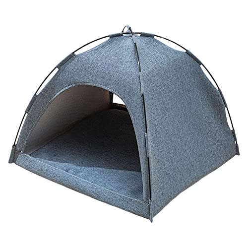 Katzenbett, Katzenhaus Mit Abnehmbarem, Waschbarem Kissen, Katzenzelt Für Alle Jahreszeiten, Tragbares, Faltbares Katzen-Hundenest Für Haustiere, Drinnen Und Draußen,Blau,M Katzenbett, Katzenhaus Mit Abnehmbarem, Waschbarem Kissen, Katzenzelt Für Alle Jahreszeiten, Tragbares, Faltbares Katzen-Hundenest Für Haustiere, Drinnen Und Draußen,Blau,M von DOPORA