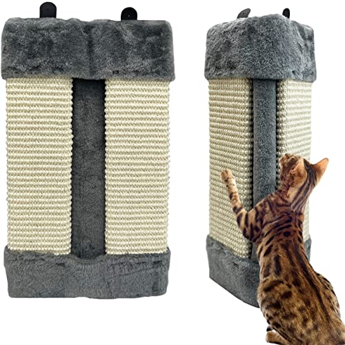 Katzenecken-Kratzer, 2Er-Pack Natürliche Sisal-Kratzbretter Zur Wandmontage Kitty-Kratzpads Für Katzen Im Innenbereich, Widerstandsfähiger Möbelschutz Für Tür, Sofa, Couch,A Katzenecken-Kratzer, 2Er-Pack Natürliche Sisal-Kratzbretter Zur Wandmontage Kitty-Kratzpads Für Katzen Im Innenbereich, Widerstandsfähiger Möbelschutz Für Tür, Sofa, Couch,A von DOPORA