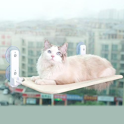 Katzenhängematte, Fenstersitzstange Für Katzen, Fensterkatzenbetten Für Große Katzen Mit 4 Saugnäpfen von DOPORA