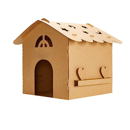 Katzenhaus Für Katzen Im Innenbereich, Papphaus Für Kleine Haustiere, Möbel Für Haustiere Im Innenbereich, Spielbox Für Katzen,B Katzenhaus Für Katzen Im Innenbereich, Papphaus Für Kleine Haustiere, Möbel Für Haustiere Im Innenbereich, Spielbox Für Katzen,B von DOPORA