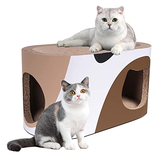 Katzenkratzlounge, Katzenkratzhaus Aus Wellpappe Mit Loch, Große Kratzliege Schlafsofa, Katzenkratzunterlage Für Hauskatzen Als Möbelschutz, Katzentrainingsspielzeug,A Katzenkratzlounge, Katzenkratzhaus Aus Wellpappe Mit Loch, Große Kratzliege Schlafsofa, Katzenkratzunterlage Für Hauskatzen Als Möbelschutz, Katzentrainingsspielzeug,A von DOPORA