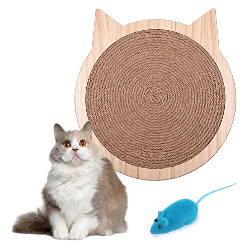 Katzenkratzunterlage, Natürliche Katzenkratzunterlage, Premium-Katzen-Sisal-Kratzunterlage Mit Starken Saugnäpfen Zur Befestigung An Wand Oder Boden, Schützt Möbel Vor Kratzern Durch Katzen von DOPORA