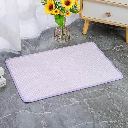 Kühlmatte für Hunde, waschbar, Eisseide, faltbar, kühlendes Hundebett, Haustier-Kühlmatte für Hunde, Katzen, Sommer-Kühlkissen, Lila, XS Kühlmatte für Hunde, waschbar, Eisseide, faltbar, kühlendes Hundebett, Haustier-Kühlmatte für Hunde, Katzen, Sommer-Kühlkissen, Lila, XS von DOPORA