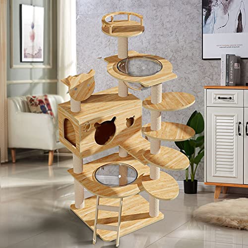 Moderner Kratzbaum Für Wohnungskatzen, Katzenturm Mit Acrylkuppel, Kratzbaum, Gemütliche Sitzstange Oben, Katzen, Mehrstöckiges Katzenspielhaus Mit Großer Eigentumswohnung,L Moderner Kratzbaum Für Wohnungskatzen, Katzenturm Mit Acrylkuppel, Kratzbaum, Gemütliche Sitzstange Oben, Katzen, Mehrstöckiges Katzenspielhaus Mit Großer Eigentumswohnung,L von DOPORA