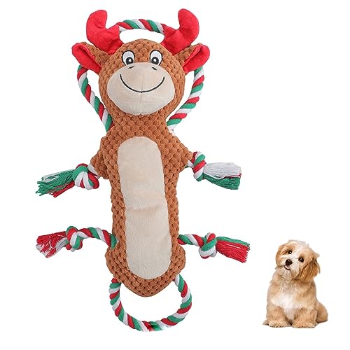 Quietschspielzeug Für Hunde, Plüsch-Hundespielzeug Mit Knisterpapier Und Seilen – Kleines Welpenspielzeug, Interaktives Hundespielzeug,A Quietschspielzeug Für Hunde, Plüsch-Hundespielzeug Mit Knisterpapier Und Seilen – Kleines Welpenspielzeug, Interaktives Hundespielzeug,A von DOPORA