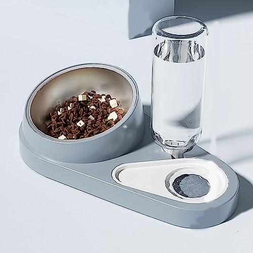 Replenish Futter- Und Tränke Für Haustiere, Kippbare, Erhöhte Futternäpfe Mit Wasserdichter Futtermatte, 2-In-1 Abnehmbar, Für Hunde, Katzen, Kleintiere,E von DOPORA