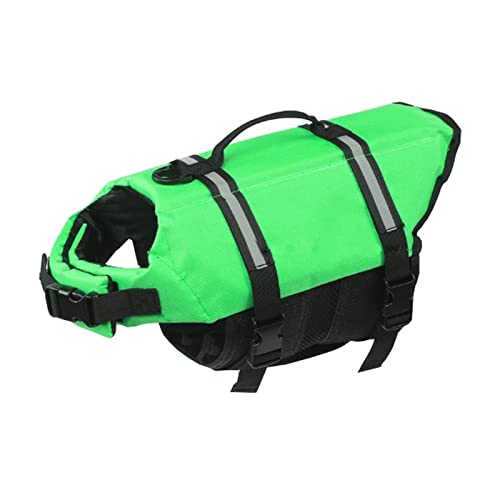 Ripstop-Hundeschwimmweste, Schwimmwesten Für Hunde Zum Schwimmen, Strandbootfahren, Hunderettungsweste Mit Hohem Auftrieb Und Rettungsgriff Für Kleine, Mittelgroße Und Große Hunde,O,XXS von DOPORA
