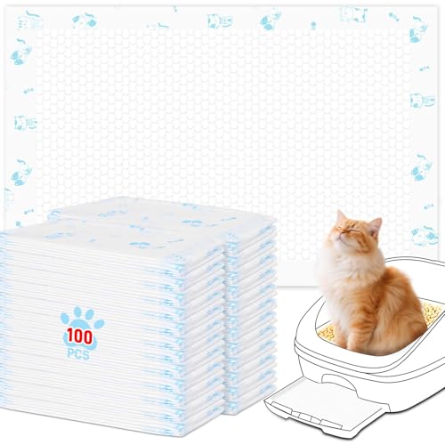 Katzenunterlagen, Nachfüllpackungen, 42,9 x 29 cm, 100 Stück, super saugfähige Urinierpads mit Geruchskontrolle, kompatibel mit Tidy Cats Breeze System Katzenunterlagen, Nachfüllpackungen, 42,9 x 29 cm, 100 Stück, super saugfähige Urinierpads mit Geruchskontrolle, kompatibel mit Tidy Cats Breeze System von DOQVTIZAY