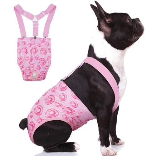 Wiederverwendbare Windeln für Hündinnen mit Strumpfhalter, waschbare Hundehöschen, hochsaugfähige Windel für Hündinnen, bei Hitze, Inkontinenz, Welpentraining von DORA BRIDAL