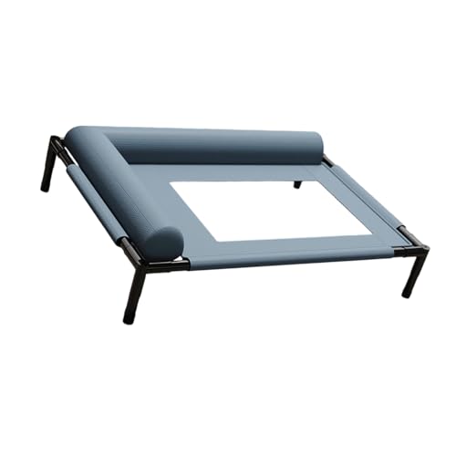 DOSERTY Erhöhtes Haustierbett mit Kissen, kauresistentes Design, atmungsaktives Netz, waschbare Bezüge, Hundebett, Hängematte für den Innen- und Außenbereich von DOSERTY