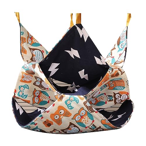 DOSERTY Hängematte mit Hamstermotiv, hängendes Baumbett, Käfigzubehör, warm, kratzfest, Schlafbett für Frettchen, Eichhörnchen, Hamsterkäfig, Hängematte, Chinchillas, Haus, Haustierbett DOSERTY Hängematte mit Hamstermotiv, hängendes Baumbett, Käfigzubehör, warm, kratzfest, Schlafbett für Frettchen, Eichhörnchen, Hamsterkäfig, Hängematte, Chinchillas, Haus, Haustierbett von DOSERTY