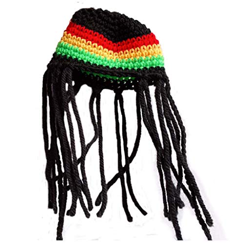 DOSERTY Halloween Haustier Trendy Dreadlocks Wollhut Cosplay Niedliche Neuheit Lustige Party Kostüm Kopfbedeckung Lustige Kleidung von DOSERTY