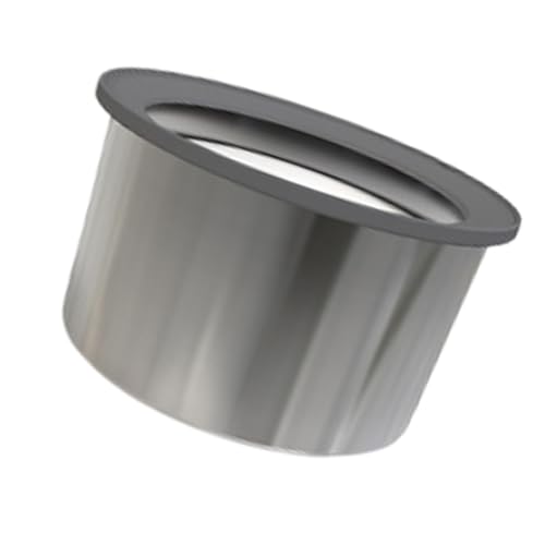 Hygienischer Futternapf aus Edelstahl, auslaufsicher, rutschfeste Unterseite, für große Hunde, 1,6 l/2 l/3 l, Wasserspender für Hunde von DOSERTY