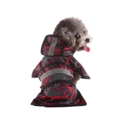 Reflektierender Hunde-Regenmantel und atmungsaktive Regenjacken, bequeme Regenbekleidung für regnerische Ausflüge mit Haustieren Reflektierender Hunde-Regenmantel und atmungsaktive Regenjacken, bequeme Regenbekleidung für regnerische Ausflüge mit Haustieren von DOSERTY