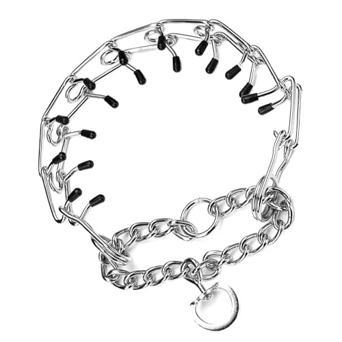 Verstellbares Anti-Zieh-Hundehalsband, Metall, abnehmbares Halsband für Gehorsamkeitstraining, Outdoor, Spazierengehen, Laufen, Anti-Zug-Halsband von DOSERTY