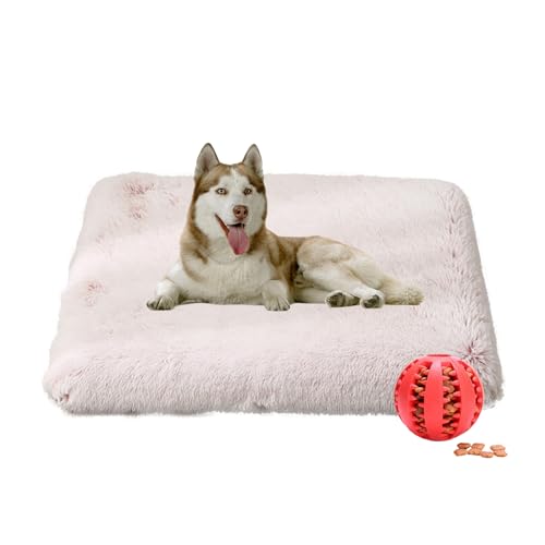 DOTBUY-SHOP Hundebet Katzenbett Rechteckig, Hundekissen Grosse Hunde Kissen, Plüsch-Hundekorb Hundebett Waschbar, für Groß Hunde, Katzen und Winter und Herbst (120X75cm,Tie-Dye Rosa) von DOTBUY-SHOP