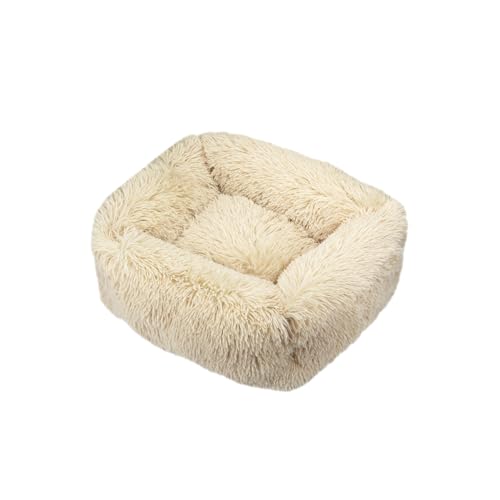 DOTBUY-SHOP Hundebet Rechteck Katzenbett, Hundekissen Grosse Hunde Donut Kissen, Plüsch-Hundekorb Hundebett Waschbar, für Groß Kleine Hunde, Katzen und Andere Haustiere (S,Kamel) von DOTBUY-SHOP