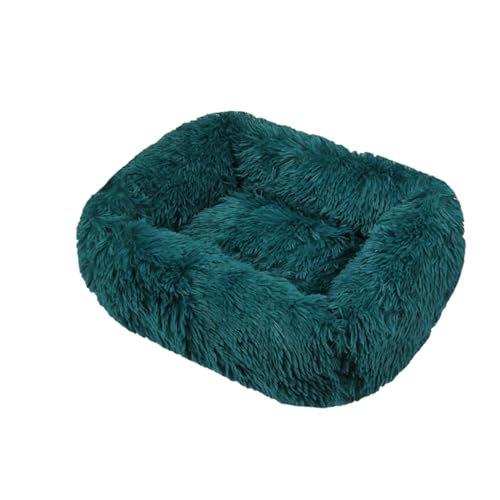 DOTBUY-SHOP Hundebet Rechteck Katzenbett, Hundekissen Grosse Hunde Donut Kissen, Plüsch-Hundekorb Hundebett Waschbar, für Groß Kleine Hunde, Katzen und Andere Haustiere (XXL,Cyan) von DOTBUY-SHOP
