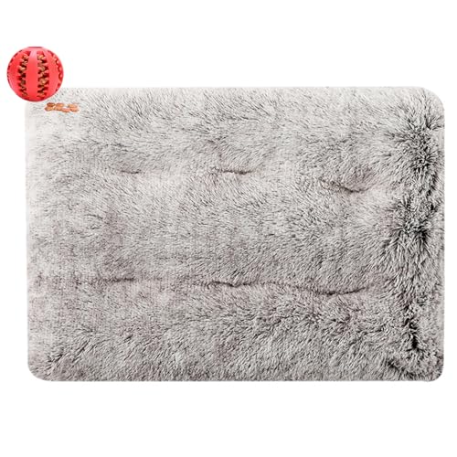 DOTBUY-SHOP Hundebet Rectangular Katzenbett, Hundekissen Grosse Hunde Rectangle Kissen, Plüsch-Hundekorb Hundebett Waschbar, für Groß Hunde, Katzen und Herbst und Winter (110X75cm,Curry hell) von DOTBUY-SHOP