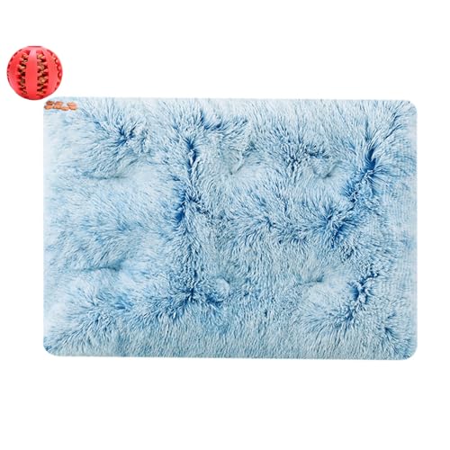 DOTBUY-SHOP Hundebet Rectangular Katzenbett, Hundekissen Grosse Hunde Rectangle Kissen, Plüsch-Hundekorb Hundebett Waschbar, für Groß Hunde, Katzen und Herbst und Winter (95X65cm,Aquamarin) von DOTBUY-SHOP