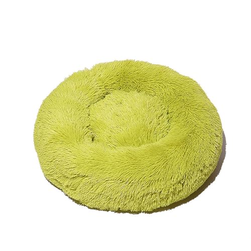 DOTBUY-SHOP Hundebet Rundes Katzenbett, Hundekissen Grosse Hunde Kissen, Plüsch-Hundekorb Hundebett Waschbar, für Welpe, Katzen, Kätzchen, Haustiere (120CM,Fruchtgrün) von DOTBUY-SHOP