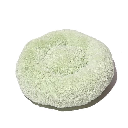 DOTBUY-SHOP Hundebet Rundes Katzenbett, Hundekissen Grosse Hunde Kissen, Plüsch-Hundekorb Hundebett Waschbar, für Welpe, Katzen, Kätzchen, Haustiere (120CM,Salbei Grün) von DOTBUY-SHOP