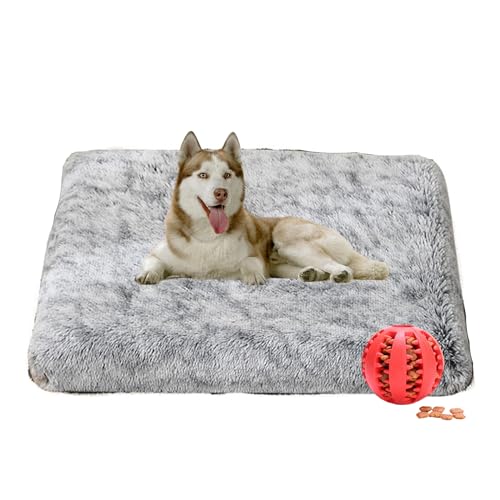 DOTBUY-SHOP Hundebet Rundes Katzenbett, Hundekissen Grosse Hunde Rechteckig Kissen, Plüsch-Hundekorb Hundebett Waschbar, für Groß Hunde, Katzen und Herbst und Winter (120X75cm,Tie-dye) von DOTBUY-SHOP