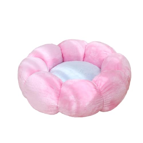 DOTBUY-SHOP Hundebet Rundes Katzenbett, PP Baumwolle Hundekissen, Plüsch-Hundekorb Hundebett Waschbar, für Groß Kleine Hunde, Katzen und Andere Haustiere (S,Rosa) von DOTBUY-SHOP