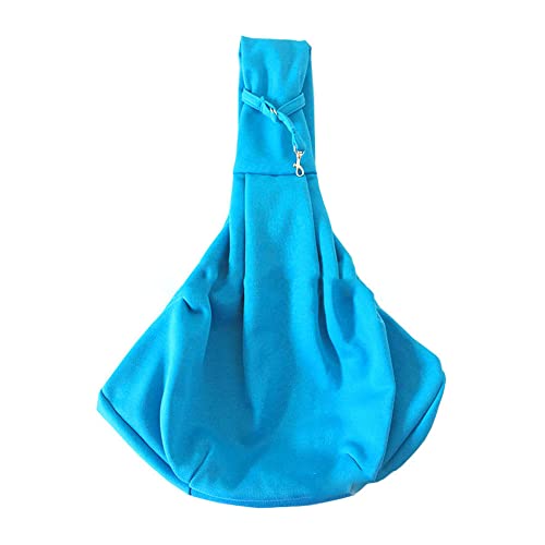 DOTBUY-SHOP Hundetasche,Hundetragetasche Hände Frei, Hundetragetuch bis 5 kg Reversibel Hundetragetuch Komfortabel und Langlebig für Outdoor-Abenteuer (one Size,Himmelblau) von DOTBUY-SHOP