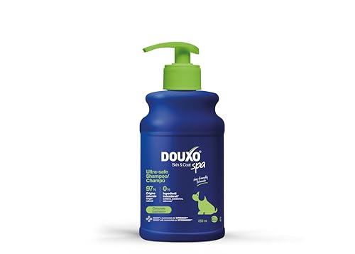 DOUXO® Skin & Coat SPA Ultra-Safe Welpen-Shampoo, 250 ml, reinigt und spendet der Haut Feuchtigkeit, stärkt das Fell, hinterlässt weiches und Flauschiges Fell. Hautfreundliche Formel. von DOUXO
