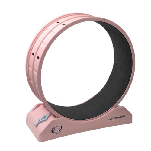 Katzenlaufrad, Laufrad für Katzen Leise, Mittelgroß 80cm, Pfotenschutz, Feststellbar, Katzenspielzeug für Wohnungskatzen, Haustier Katze Laufrad Spielzeug,Pink Katzenlaufrad, Laufrad für Katzen Leise, Mittelgroß 80cm, Pfotenschutz, Feststellbar, Katzenspielzeug für Wohnungskatzen, Haustier Katze Laufrad Spielzeug,Pink von DPDZSW
