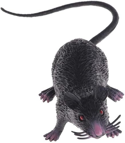 DPWOUM Ratten-Maus-Modell-Figuren aus Kunststoff, für Halloween, Tricks, Requisiten, schwarz, preiswert, Party- und Scherzartikel, Ornamente von DPWOUM