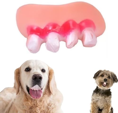 Weiße falsche Zähne für Hunde, lustige Silikon-Zahnspangen, kreatives Kauspielzeug, einfach anzubringen, interaktives Spielzeug, Weihnachtskostüm, passendes Zubehör Weiße falsche Zähne für Hunde, lustige Silikon-Zahnspangen, kreatives Kauspielzeug, einfach anzubringen, interaktives Spielzeug, Weihnachtskostüm, passendes Zubehör von DPWOUM