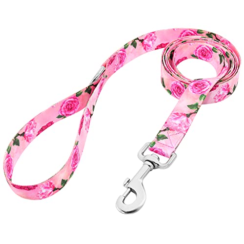 DQGHQME 1,5 m Blumenmädchen Hundeleine für mittelgroße Hunde, Rosa DQGHQME 1,5 m Blumenmädchen Hundeleine für mittelgroße Hunde, Rosa von DQGHQME