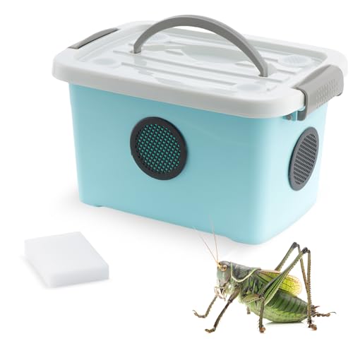 1 Packung Cricket-Zuchtbox, Insektenhalter, Reptilien-Futterbox für Reptilien, Bartdrachen, Leopard, Gecko, Eidechse, Frosch, Schlange von DQITJ