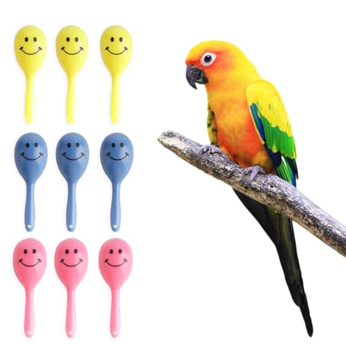 DQITJ Bunte Mini-Bälle, Sandhammer, Papageien, Rassel, Musikalisches Geräuschspielzeug, intelligentes Sandhammer, Fußspielzeug für Vögel, Papageien, Nymphensittiche, Sittiche, Kanarienvögel, Sittiche, DQITJ Bunte Mini-Bälle, Sandhammer, Papageien, Rassel, Musikalisches Geräuschspielzeug, intelligentes Sandhammer, Fußspielzeug für Vögel, Papageien, Nymphensittiche, Sittiche, Kanarienvögel, Sittiche, von DQITJ