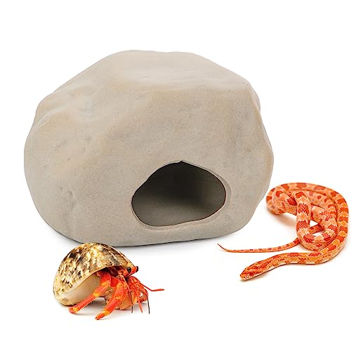 Einsiedlerkrabben-Versteck Haus, kleine Reptilien-Keramikhöhle für Einsiedlerkrebse, Spinne, Maisschlange, kleine Reptilien-Terrarium-Dekoration von DQITJ