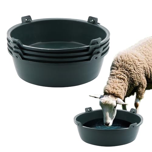 Futterspender für Huhn, Ente, Schwein, Ziege, Vieh, Geflügel, 4 Stück von DQITJ